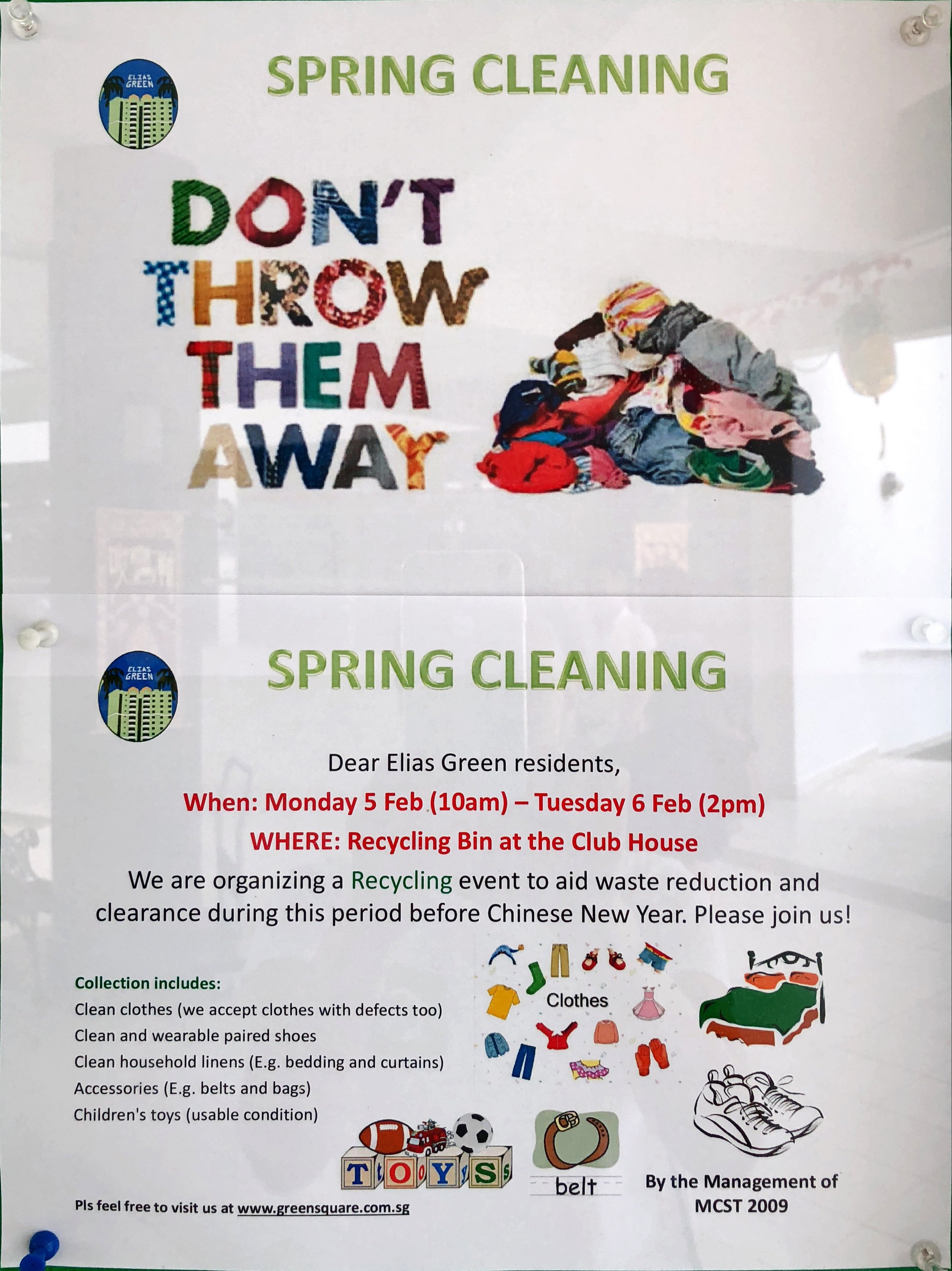 Chinese New Year Recycling Event @ Condominiums